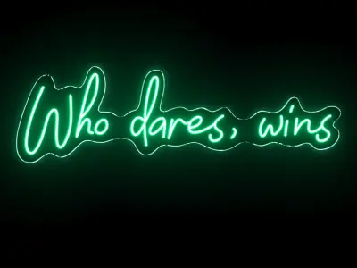 Who dares wins Neon Sign 3D model