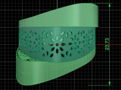 Jewelry ring 350 3D print model