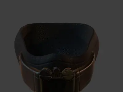 Gas mask helmet 3d model scifi Low-poly  Low-poly 3D model 217