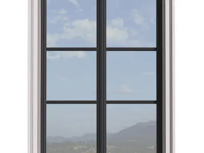Aluminium facade Window  3D model