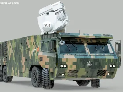  Rigged LY-1 Chinese Laser Weapon Vehicle Based PBR 