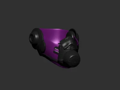 helmet high poly sculpt 3d printable  3D model 151