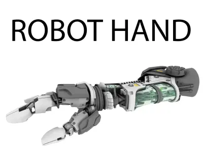 Robot Hand 3D model 2
