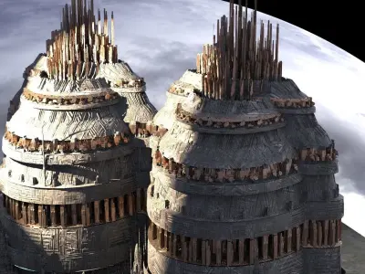 Elite Advanced Ship city 3D model