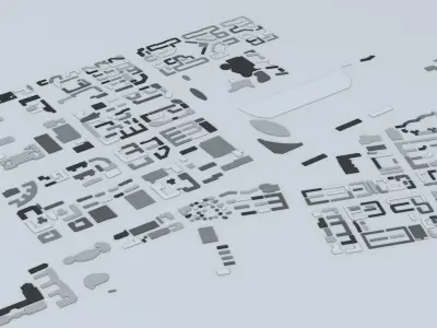 Harbin Streets and Buildings 3D model