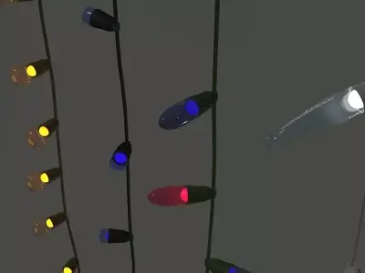 LED String Lights 3D model