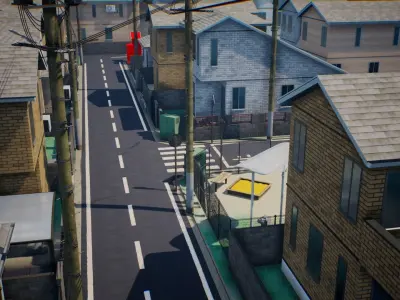 Japanese Residential Area Collection - 6 Model Packs 