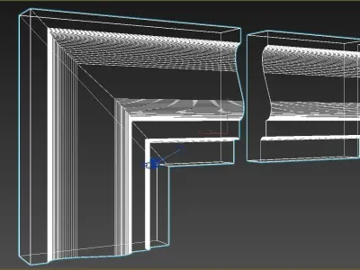 Framing for doors and windows 002 3D model