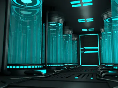Sci Fi Interior 3D model 27