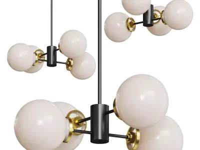 Sputnik Chandelier 3D model