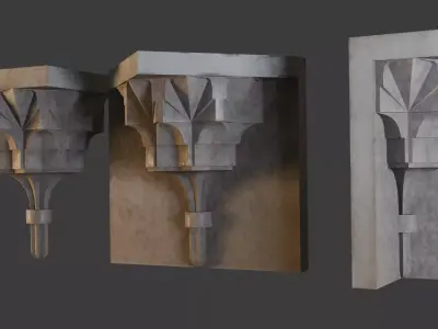 Muqarnas 2 of Sheikhee Abdulqader Efendi Mosque 3D model