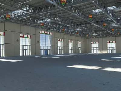 Exhibition Hall Warehouse 31 3D model
