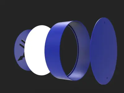 Motocyclette YAMAHA Logo Lamp 3D print model