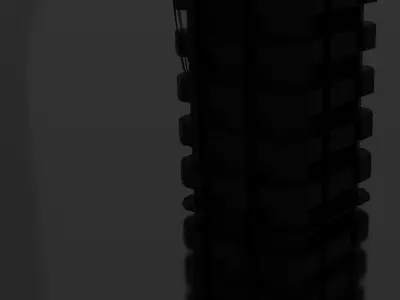 Scifi Tower with lightning custom tesla coil 3D model