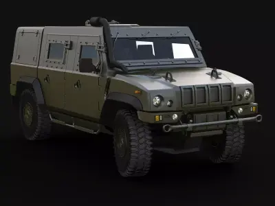 LMV Long Armored 3D model