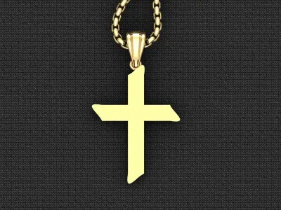 Cross Light Gold 3CP045 3DM STL 3D model