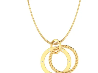 Ring Earrings Pendant Combo 3D print model