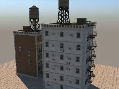 Building new york Low-poly 3D model
