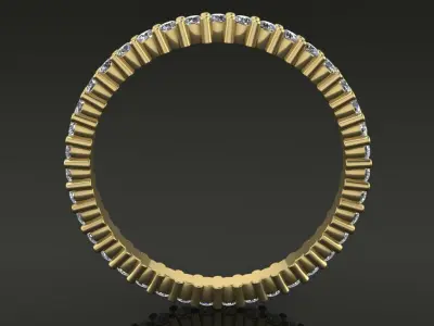 Diamond Basket Infinity Band 1mm50 Mix Size 3D print model