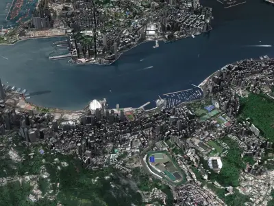 Hong Kong City 3D model