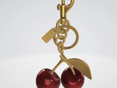 Coach Cherry Bag Charm 3D model