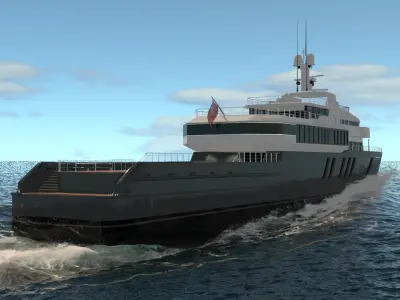 Silba Explorer Yacht Dynamic Simulation 3D model