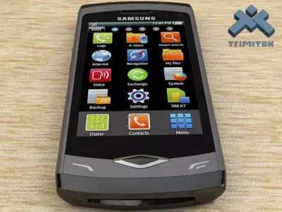 Samsung Wave S8500 smartphone - 2010 3D model