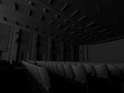 old cinema theatre 3D model