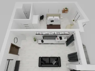 Apartment Floor Plan Free 3D model