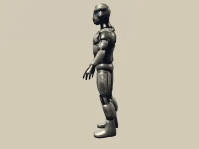 Robot Cyborg Suit Low-poly Low-poly 3D model