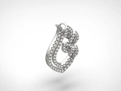 PE16 Classic Solitaire Pendant half ct CAD STL 18K  3g 3D print model