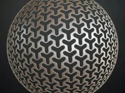 Silver Metal Mesh Transparent PBR Seamless Texture purchase