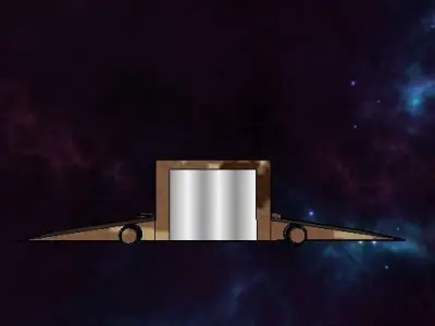 Low poly spaceship Free low-poly 3D model