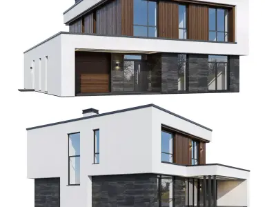 Modern V154 with BLENDER file 3D model