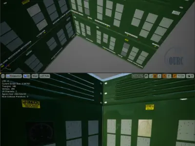 Factory Control Panel - Low Poly PBR Game Ready Low-poly 3D model