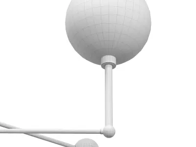 3-Light Chandelier in Oil Rubbed Bronze 3D model