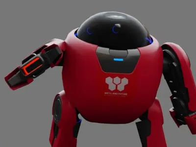 DRONE BOR  MX4  Rigged 3D model