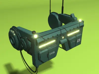 Cyberpunk Headset 3D model