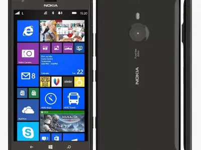 Nokia lumia 1520 black 3D model