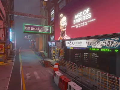 Hong Kong Street 3D model