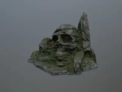 Skull Rock Low-poly 3D model get