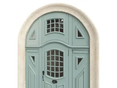 Entrance classic door 83 3D model