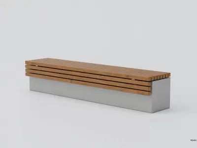 TORD WALL BENCH SEAT 3D model