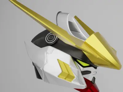 Gundam Barbatos 3D Printable Mask Anime Cosplay Helmet 3D print model