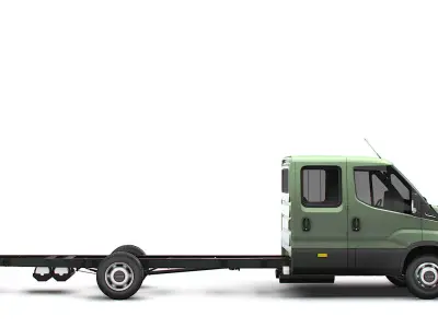 Iveco Daily Double Cab L6 Chassis 2026 3D model