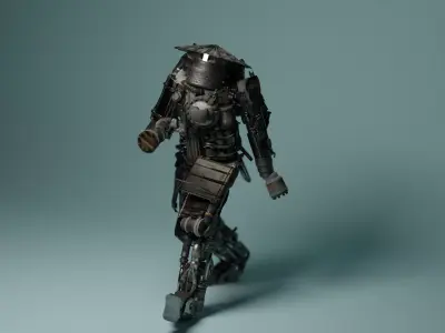 ROBOT SAMURAI BLENDER 3D model