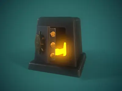 Styalized safe PBR low-poly game ready Low-poly 3D model