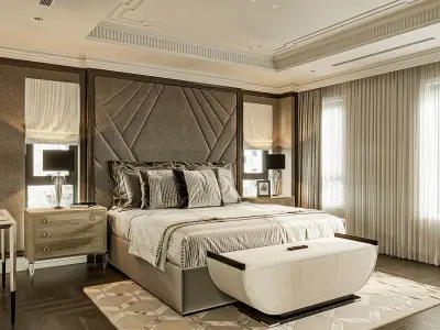 Bedroom Neoclassic 3D model