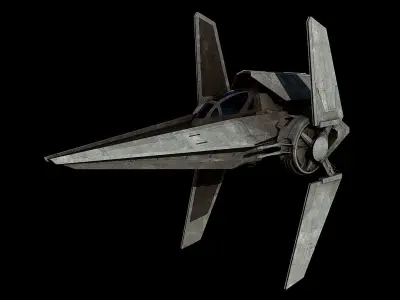 V-wing starfighter  - Star Wars 3D model