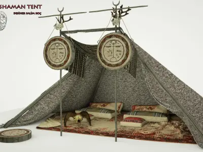 Tuva  Shaman Tent 3d model 3D model